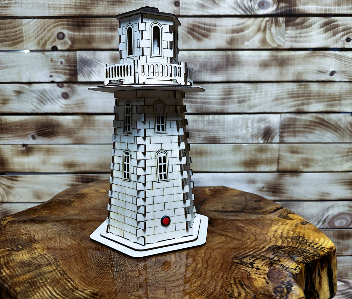 This laser-cut LIGHT HOUSE digital file FOR 3MM MATERIAL
