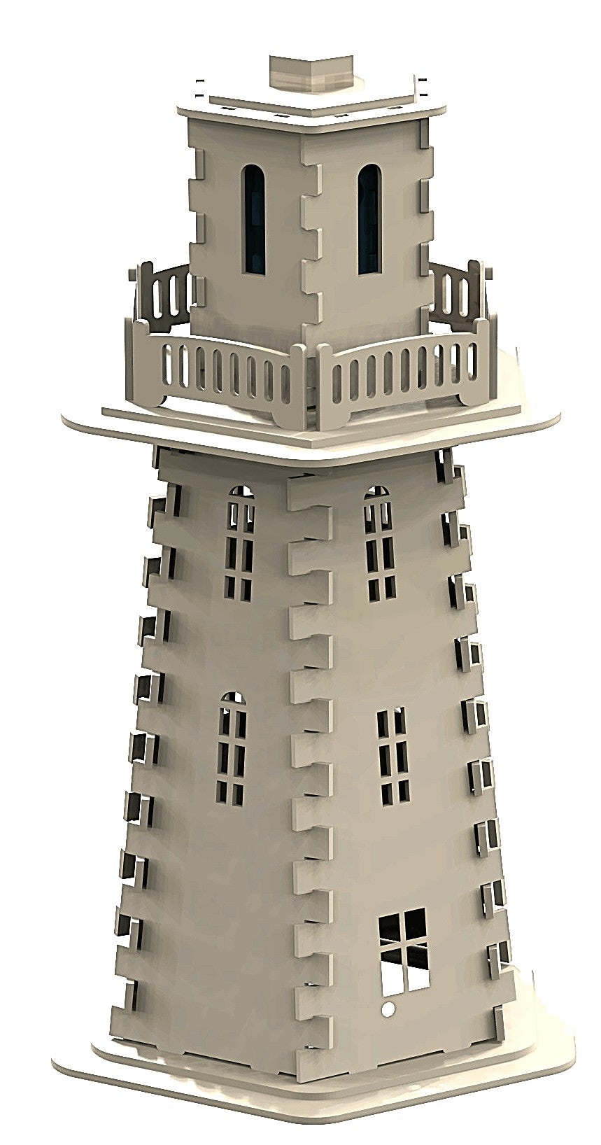 This laser-cut LIGHT HOUSE digital file FOR 3MM MATERIAL