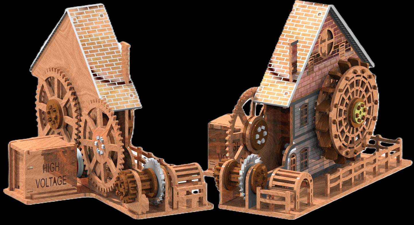 WATER MILL LASER CUT FILE FOR 5MM MATERIAL