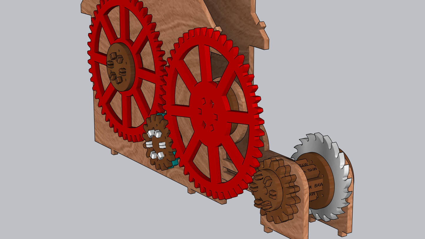 WATER MILL LASER CUT FILE FOR 5MM MATERIAL